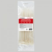 Стяжка (хомут) нейлоновая сверхпрочная POWER LOCK, 3,6х200 мм, КОМПЛЕКТ 100 шт., белая, SONNEN, 607921