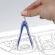 Готовальня BRAUBERG 'Extra', 2 предмета (циркуль 125 мм, грифель), в пенале, 210684