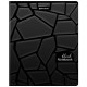 Тетрадь А5, 48 л., BRAUBERG, скоба, клетка, матовая ламинация, выборочный лак, 'Black' (микс в спайке), 404375