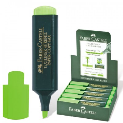 Текстовыделитель FABER-CASTELL '48', ЗЕЛЕНЫЙ, линия 1-5 мм, 154863