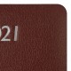 Ежедневник датированный 2021 А5 (138х213 мм) BRAUBERG 'Profile', балакрон, коричневый, 111383