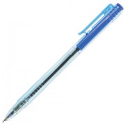 Ручка шариковая масляная автоматическая BRAUBERG 'Click Blue', СИНЯЯ, тонированный корпус, узел 1 мм, линия письма 0,5 мм, 142712