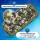 Пенал BRAUBERG для мальчиков, 1 отделение, органайзер, мягкий, 'Камуфляж', зеленый, 21х5х9 см, 228990