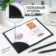 Обложка для паспорта натуральная кожа флоттер, 'PASSPORT', кожаный уголок, черная, BRAUBERG, 238192