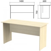Стол письменный 'Канц', 1400х600х750 мм, цвет дуб молочный (КОМПЛЕКТ)