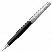 Ручка перьевая PARKER 'Jotter Originals Black Chrome CT', корпус черный, детали из нержавеющей стали, синяя, 2096894
