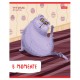 Тетрадь А5 48 л., HATBER скоба, линия, обложка картон, 'Кот-обормот' (микс в спайке), 080206, 48Т5В2