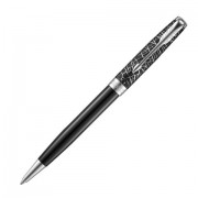 Ручка шариковая PARKER 'Sonnet Challenge CT', корпус черный лаковый, палладиевые детали, черная, 2054825