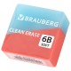 Ластик BRAUBERG 'PASTEL COLOR DUO', 34х34х14 мм, квадратный, экологичный ПВХ, ассорти, 272733
