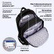 Рюкзак BRAUBERG SOFT, 2 отделения, 3 кармана, 'Осколки', СВЕТЯЩИЙСЯ, 40х31х15 см, 274402