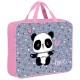 Папка на молнии с ручками BRAUBERG А4, 1 отделение, полиэстер, 80 мм, 'Funny panda', 271127
