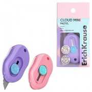 Нож канцелярский ERICH KRAUSE 'Cloud Mini Pastel', корпус ассорти, 62755