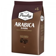 Кофе в зернах PAULIG (Паулиг) 'Arabica DARK', натуральный, 1000 г, вакуумная упаковка, 16608