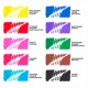 Фломастеры двусторонние BRAUBERG 'PREMIUM' 'DUAL-TIP', 10 шт., 10 цветов, два наконечника, картонная коробка с европодвесом, 151946