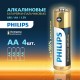 Батарейки алкалиновые 'пальчиковые' КОМПЛЕКТ 4 шт PHILIPS Premium Alkaline, АА (LR6,2, Б0062753