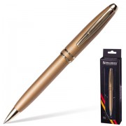 Ручка бизнес-класса шариковая BRAUBERG 'Oceanic Gold', корпус золотистый, узел 1 мм, линия письма 0,7 мм, синяя, 140722