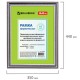 Рамка 30х40 см, пластик, багет 30 мм, BRAUBERG 'HIT4', серебро, стекло, 391009