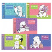 Альбом для рисования А4 32 л., спираль, обл. картон, HATBER, 198х300 мм, 'Приключения кота Пирожка' (5 вид), 079775, 32А4Всп