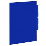 Папка-уголок 3 отделения, жесткая, непрозрачная, А4, BRAUBERG 'SPECIAL', синяя, 0,15 мм, 273063