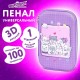 Пенал ЮНЛАНДИЯ большой, 1 отделение, 1 откидная планка, карман, полиэстер/ЭВА, 22х15х5 см, 'Вечеринка', 273193