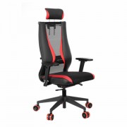 Кресло компьютерное МЕТТА 'ErgoLife' 10 B2-170D, 2D подголовник, экокожа/сетка, черное/красное