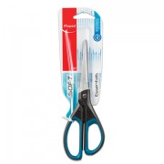 Ножницы MAPED (Франция) 'Essentials Soft', 210 мм, прорезиненные ручки, черно-синие, европодвес, 468310, 469210, 468310