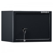 Сейф мебельный BRABIX 'SF-230KL', 230х310х250 мм, ключевой замок, черный, 291146, S103BR211514