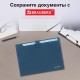 Папка-органайзер на кнопке 12 отделений, BRAUBERG 'Extra', А4, синяя с голубым, 271933
