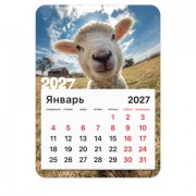 Календарь отрывной на магните на 2027 г., BRAUBERG, 130x180 мм, склейка, 'Символ года', 118484