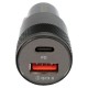 Зарядное устройство автомобильное CABLEXPERT 38 Вт, 3 А, QC3.0/PD, 1 х USB, 1 х Type-C, MP3A-UC-CAR24