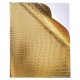 Тетрадь бумвинил А5 48 л., скоба, офсет №1, клетка, с полями, 'ЗОЛОТО Metallic', CROCO, HATBER, 065833, 48Т5бвВ1