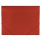 Папка на резинках BRAUBERG 'Office', красная, до 300 листов, 500 мкм, 227711