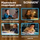 Настольная лампа / светильник SONNEN OU-603, на подставке, цоколь Е27, 'Сова', синий, 236674