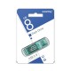 Флеш-диск 8 GB, SMARTBUY Glossy, USB 2.0, зеленый, SB8GBGS-G