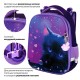 Ранец BRAUBERG PREMIUM, 2 отделения, с брелоком, 'Anime cat', 38х29х16 см, 272017