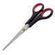Ножницы ОФИСМАГ 'Soft Grip', 165 мм, резиновые вставки, черно-красные, 3-х стороняя заточка, 236455