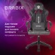 Кресло компьютерное BRABIX 'Forcer GM-127', 2 подушки, экокожа/велюр, черное/серое, 533216