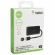 Переходник Type-C-HDMI 0,15м BELKIN, для передачи цифрового аудио-видео, черный, F2CU038btBLK