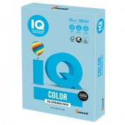 Бумага цветная IQ color БОЛЬШОЙ ФОРМАТ (297х420 мм), А3, 80 г/м2, 500 л., пастель, голубой лед, OBL70