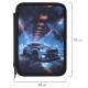 Пенал BRAUBERG, 3 отделения, полиэстер, 21х14 см, 'Night race', 274601