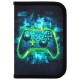 Пенал BRAUBERG, 1 отделение, 1 откидная планка, полиэстер, 21х14 см, 'Neon gamepad', 274596