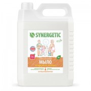 Мыло жидкое 5 л SYNERGETIC 'Миндальное молочко', гипоаллергенное, биоразлагаемое, 105506