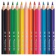 Карандаши цветные MAPED (Франция) 'Pulse'', 12 цветов, мини, пластиковые, трехгранные, заточенные, европодвес, 832752