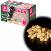 Электрогирлянда-нить комнатная 'Bubble ball' 3 м, 30 LED, теплый белый, 220V, контроллер, ЗОЛОТАЯ СКАЗКА, 591364