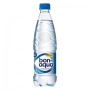Вода ГАЗИРОВАННАЯ питьевая BONAQUA (БонАква), 0,5 л, пластиковая бутылка, 76808