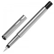 Ручка перьевая PARKER 'Vector Stainless Steel CT', корпус серебристый, детали из нержавеющей стали, синяя, 2025443