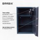 Сейф BRABIX 'КМ-620Т', 620х430х375 мм, 35 кг, ключевой замок + полка, трейзер, крепление к стене, 291167