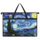 Папка для рисунков и чертежей с ручками BRAUBERG А3, пластик, молния сверху, 'Van Gogh', 274540