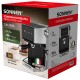 Кофеварка рожковая с дисплеем SONNEN CM-2066, ручной капучинатор, сенсор, 1 л, 950 Вт, 19 бар, 457882
