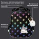 Ранец BRAUBERG LUMINOUS, 2 отделения, с брелоком, 'Paws', СВЕТЯЩИЙСЯ РИСУНОК, 38х29х16 см, 271366